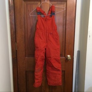 Lands End Orange Snowboard, Ski, Snow Pants Sz 7